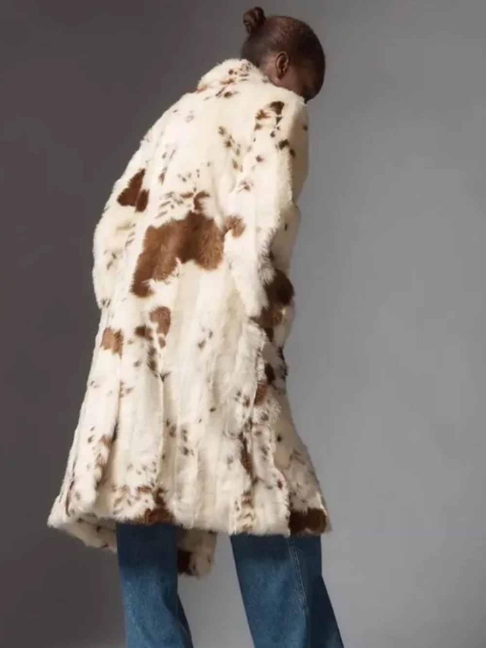 Maeve Anthropologie Medium M Grand Glam faux fur coat - Picture 3 of 8
